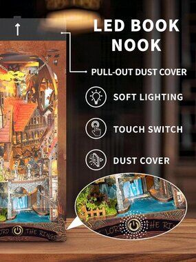 Book Nook Kit, 3D Wooden Puzzle - Spirit Valley Of The Magic Ring - SEALED